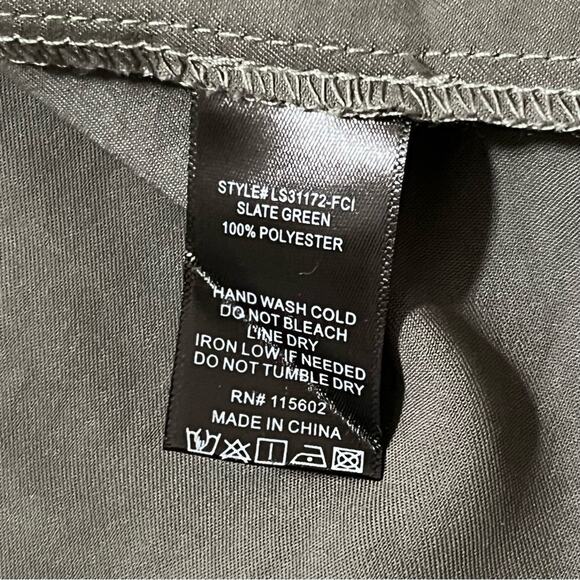 NWT LUSH Ruched Charmeuse Skirt Skate Green L - Picture 2 of 4